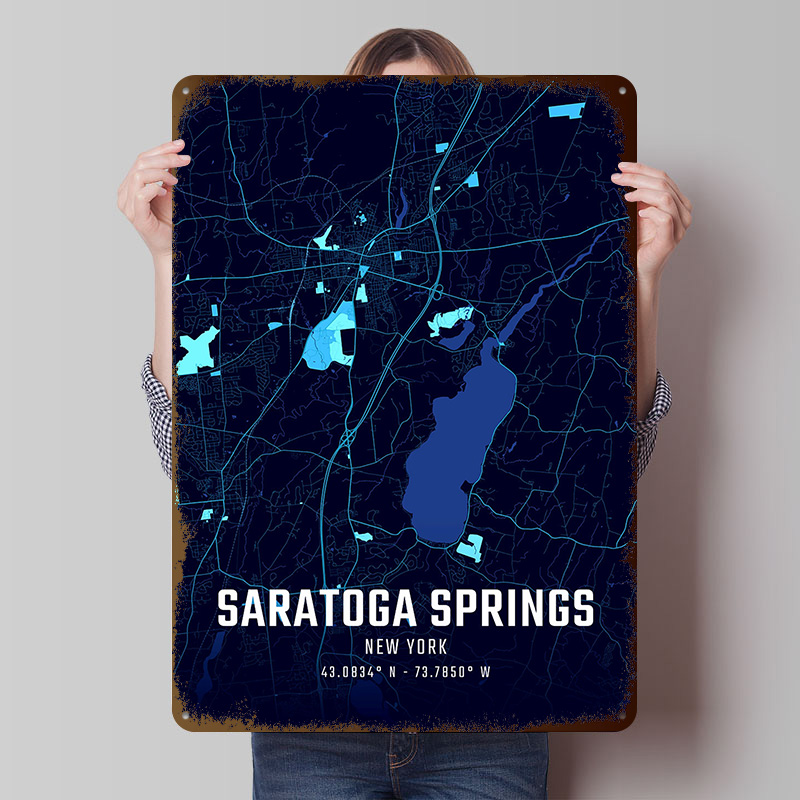 Custom Map Poster - Plakat z mapą miasta Saratoga Springs