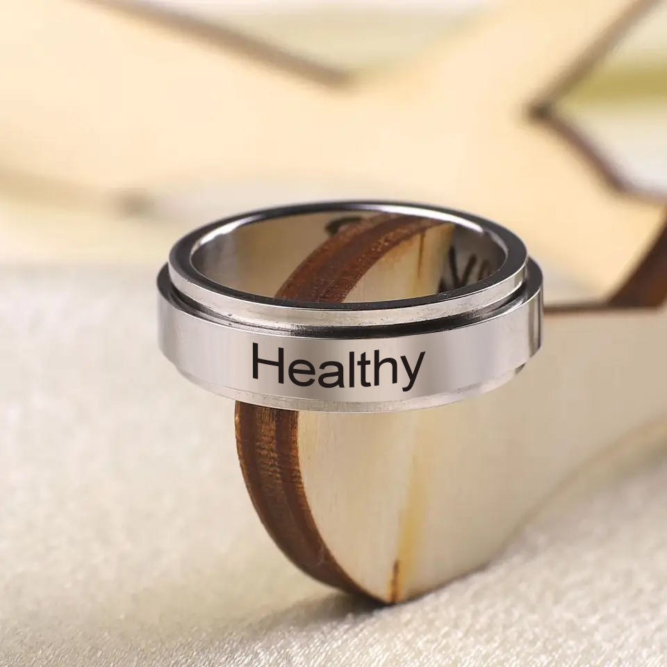 Initial Ring Custom - Pierścień COOLTIME z grawerem imienia, redukujący