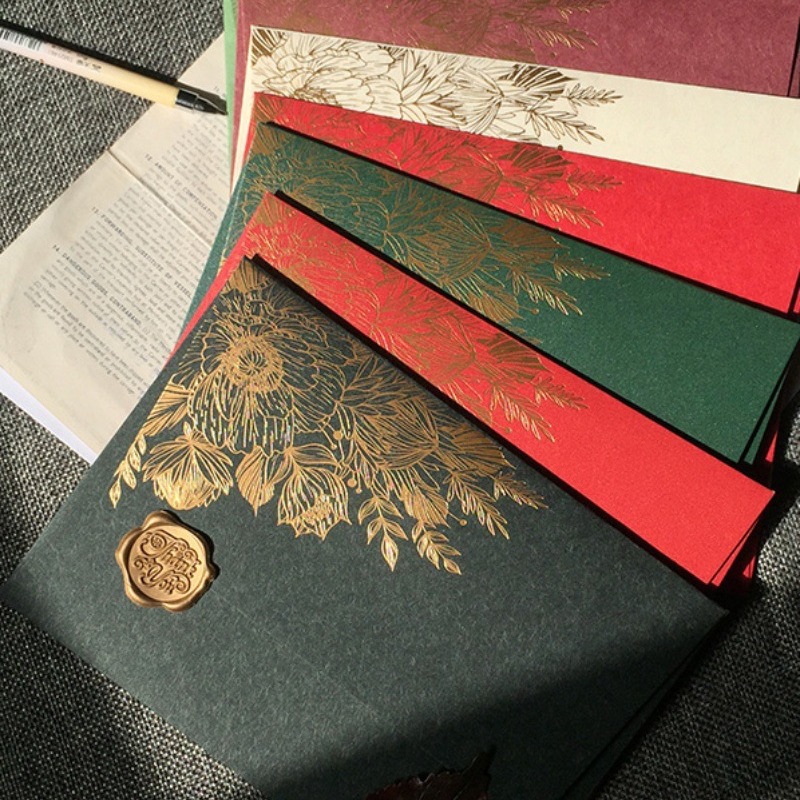 Wax Seal Letter Kit - 10 sztuk/specjalna kartka papierowa tłoczona na