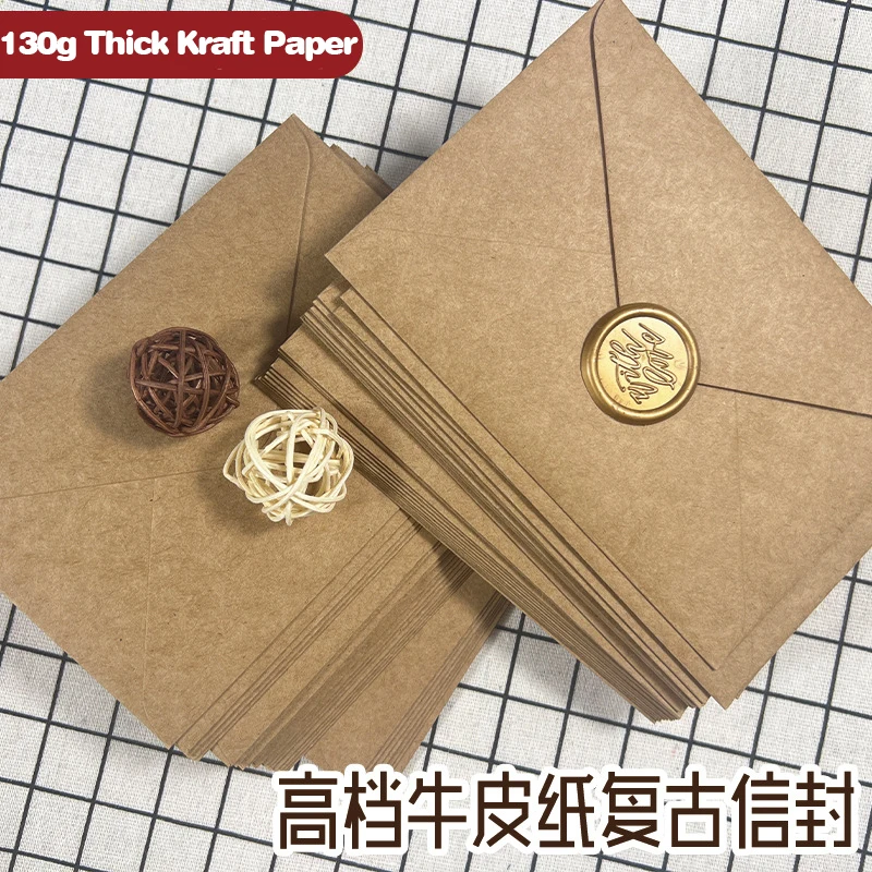 Wax Seal Letter Kit - 50 szt. Kopert z brązowego papieru
