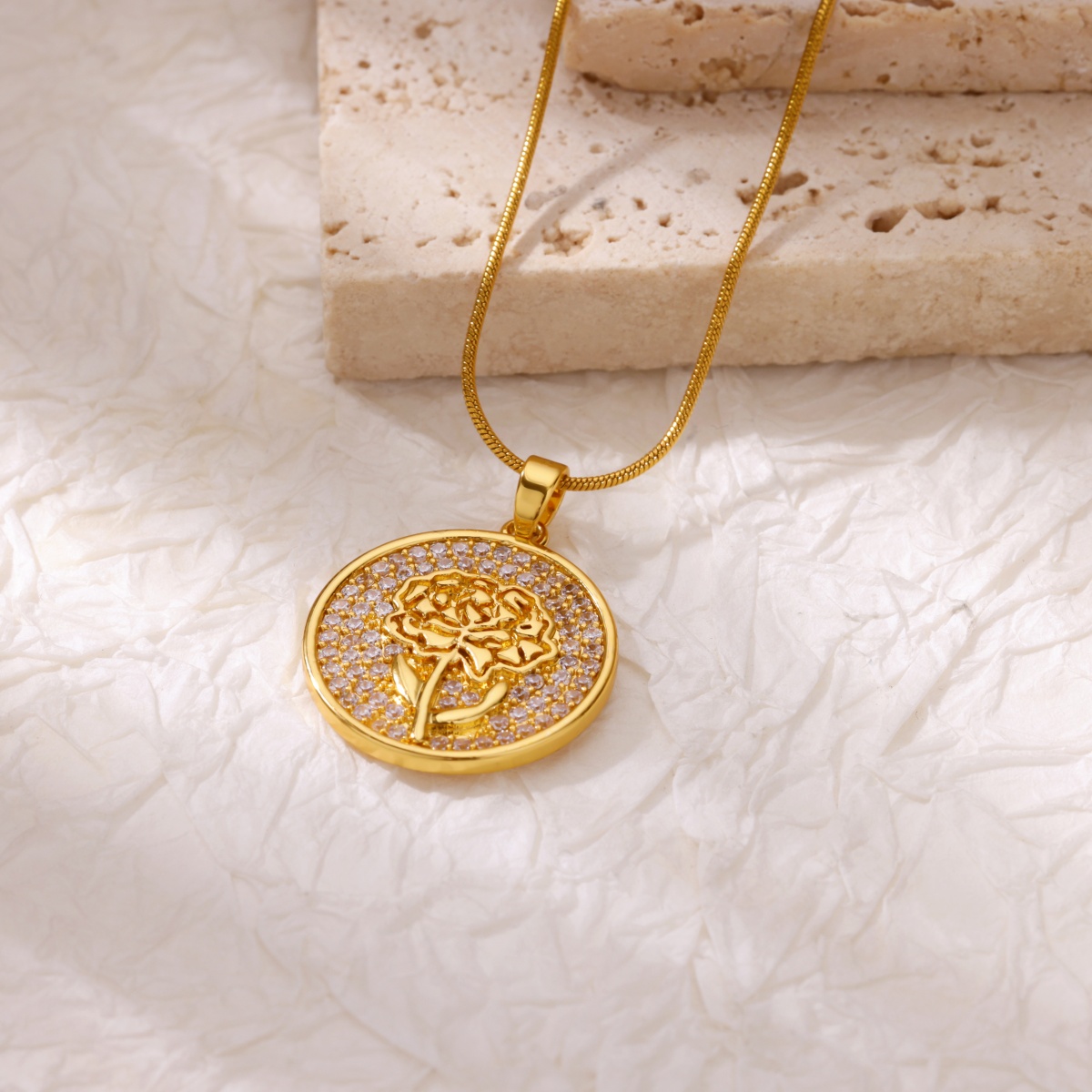 Naszyjniki z cyrkoniami w kszt – Birth Flower Necklace recenzja i cena