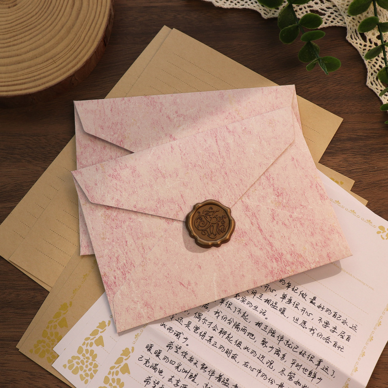 5 szt. Pozłacanych kopert w st – Wax Seal Letter Kit recenzja i cena