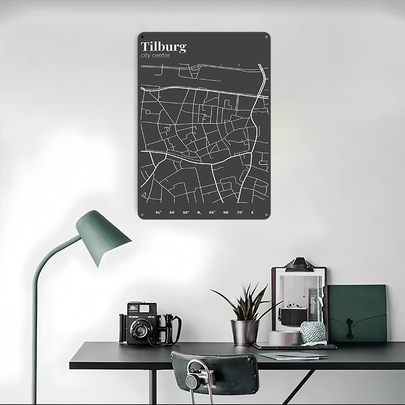 Mapa centrum miasta Tilburg, p – Custom Map Poster recenzja i cena