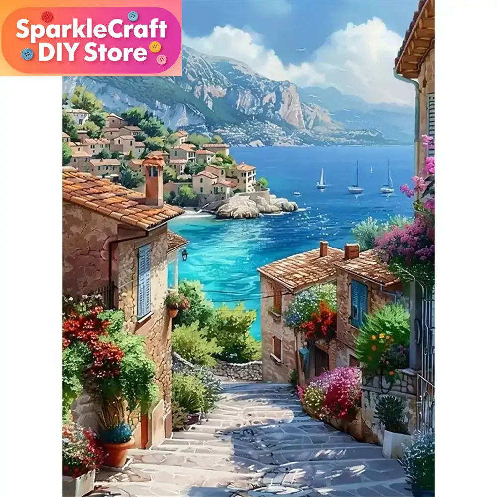 1 szt. bezramkowy obraz diamen – Photo Mosaic Print recenzja i cena