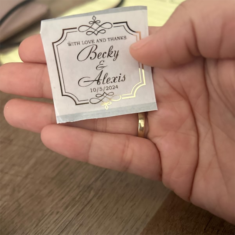 Niestandardowe złote foliowe u – Personalised Candle Label recenzja i cena
