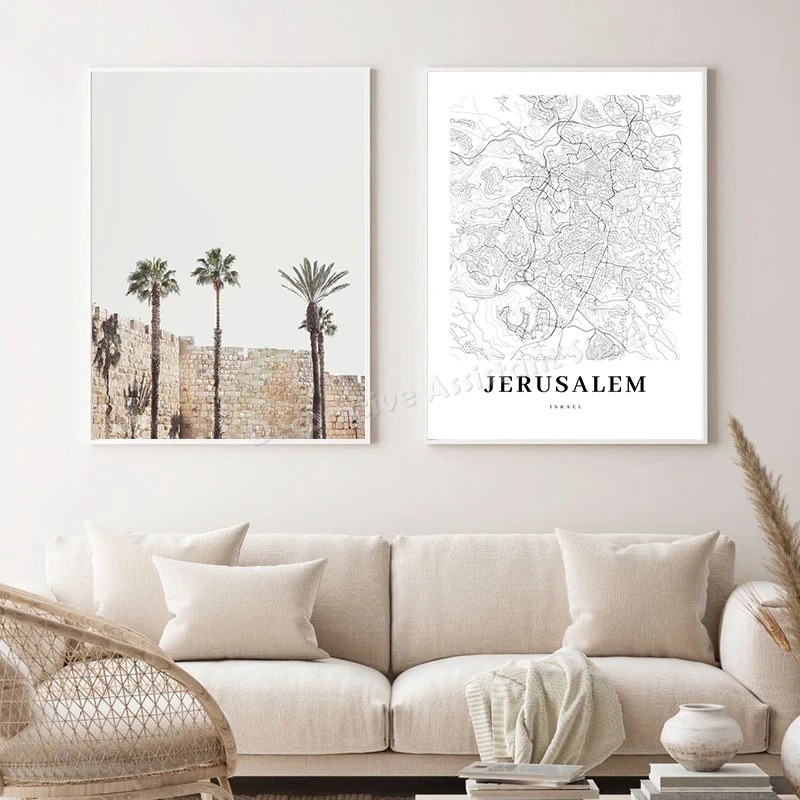 Tel Aviv nadruk mapy ulica mia – Custom Star Map recenzja i cena