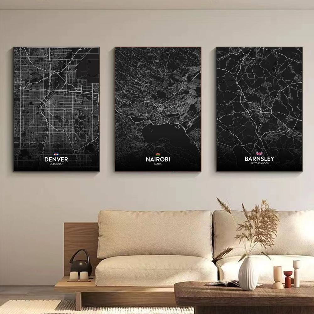 Paryż Londyn Nowy Jork Mapa Mi – Custom Map Poster recenzja i cena