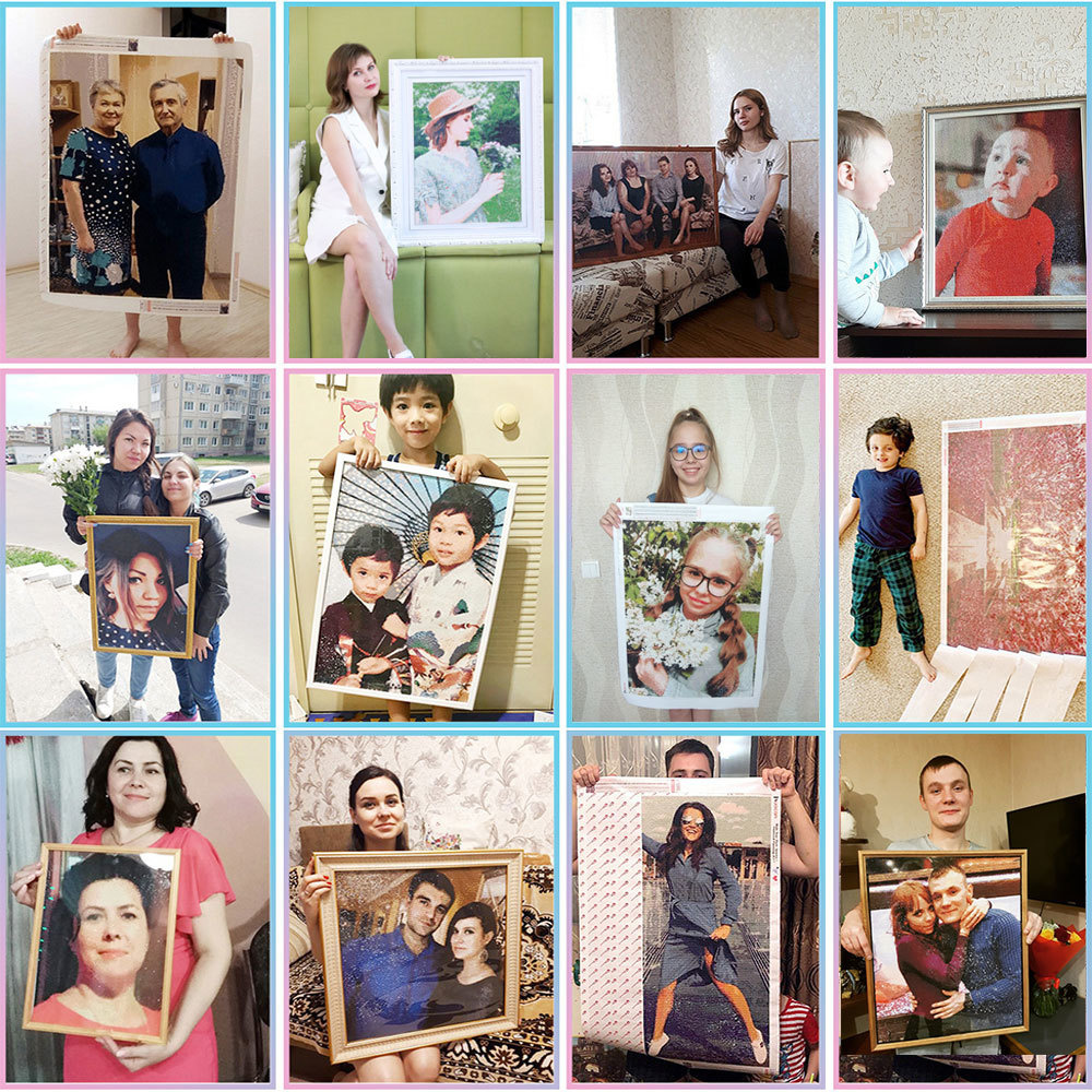 HUACAN Diamentowa Mozaika Pers – Photo Mosaic Print recenzja i cena
