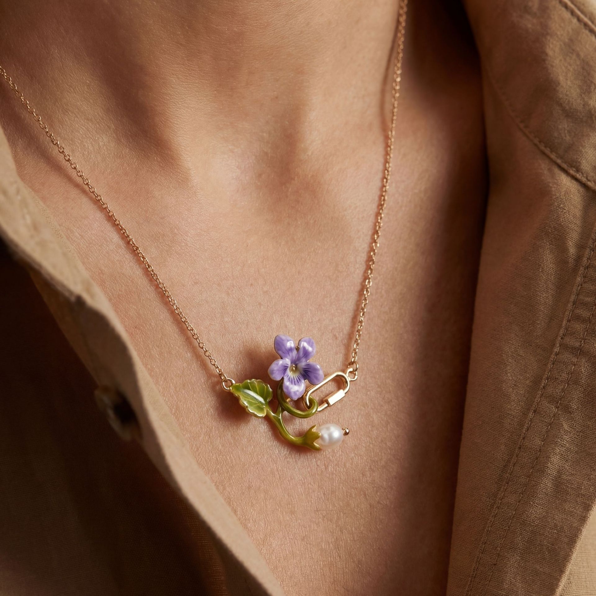 Naszyjnik z kwiatem miesiąca u – Birth Flower Necklace recenzja i cena