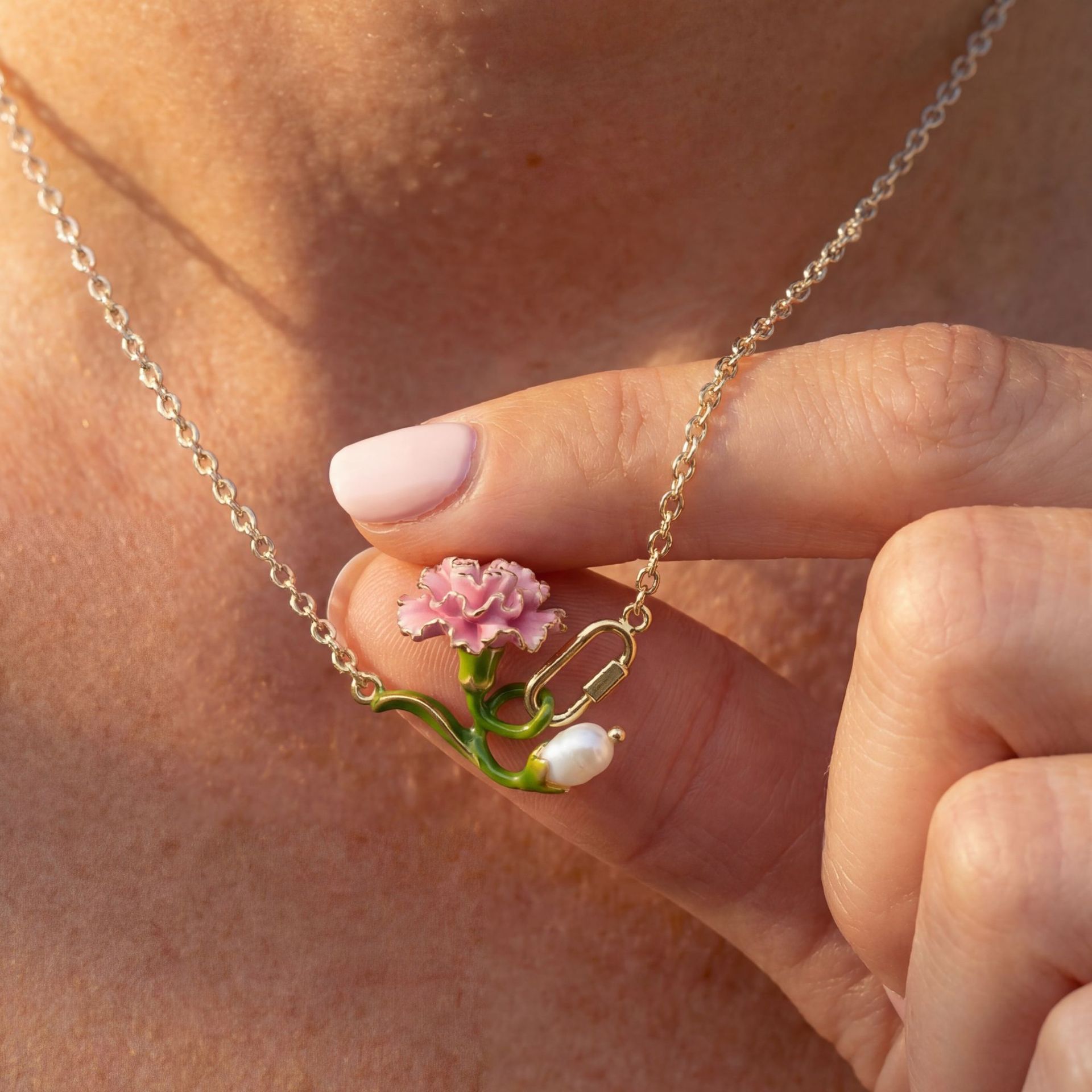 Naszyjnik z kwiatem miesiąca u – Birth Flower Necklace recenzja i cena