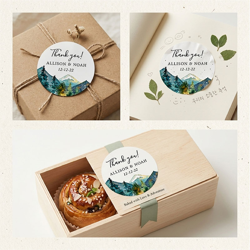 Naklejki okrągłe z własnym log – Personalized Name Box recenzja i cena