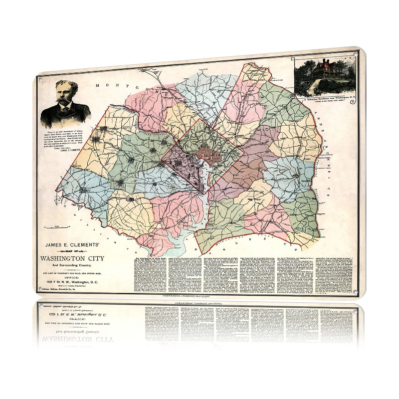 Mapa Waszyngtonu, drukowany pl – Custom Map Poster recenzja i cena