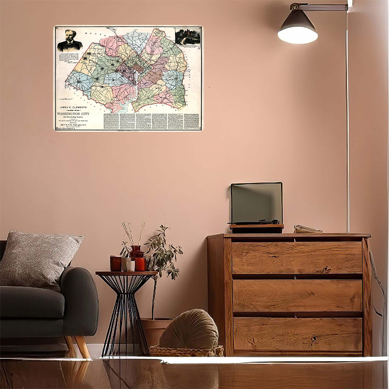 Mapa Waszyngtonu, drukowany pl – Custom Map Poster recenzja i cena