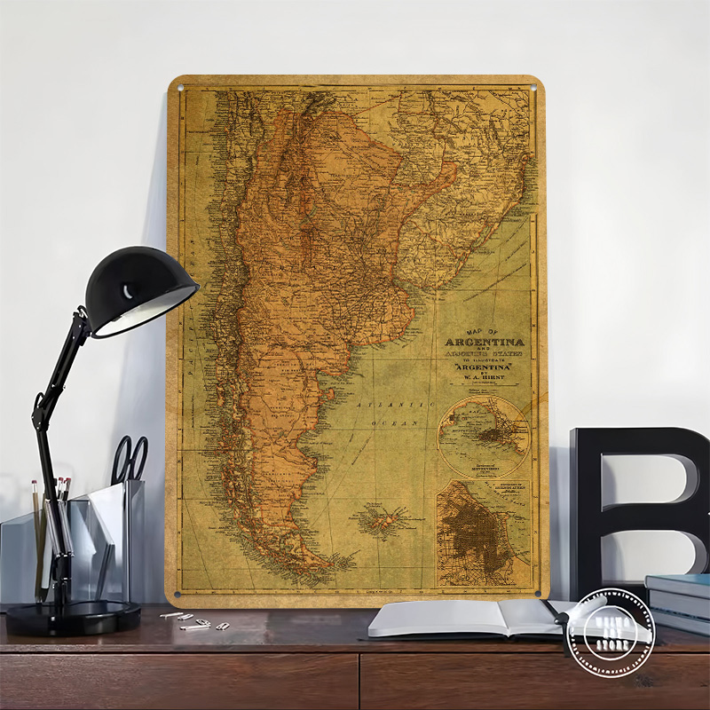 Vintage Mapa Argentyny Plakat  – Custom Map Poster recenzja i cena
