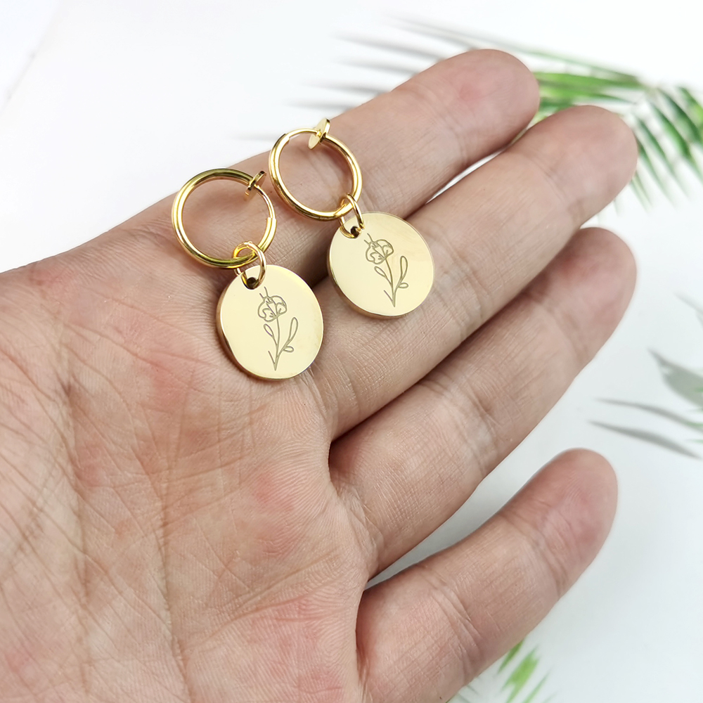 Naszyjnik i kolczyki ze stali  – Birth Flower Necklace recenzja i cena