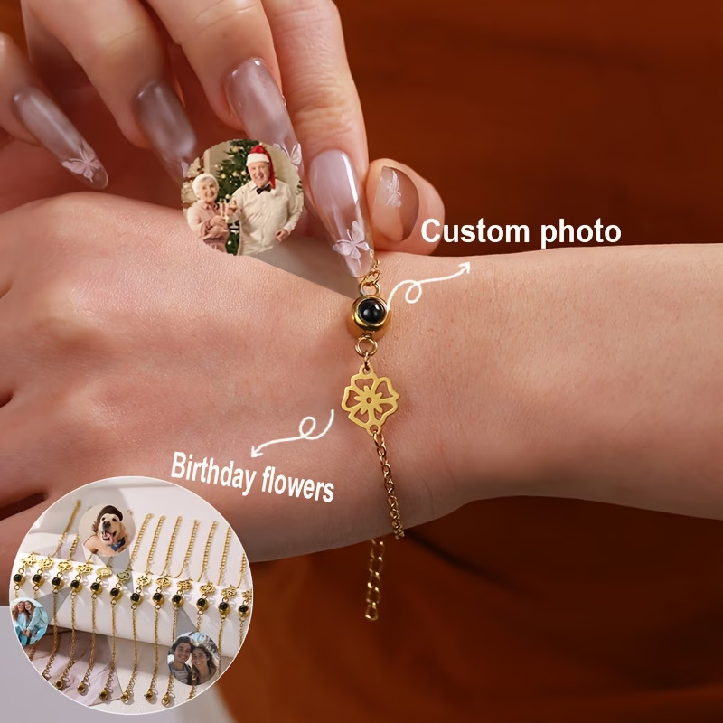 Bransoletka ze zdjęciem na zam – Birth Flower Necklace recenzja i cena