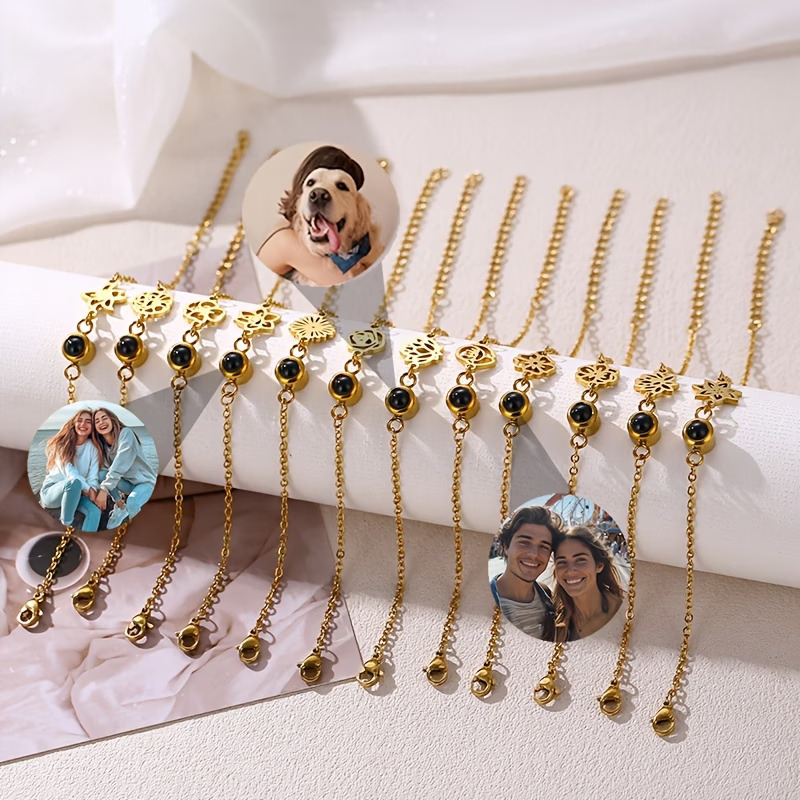 Bransoletka ze zdjęciem na zam – Birth Flower Necklace recenzja i cena
