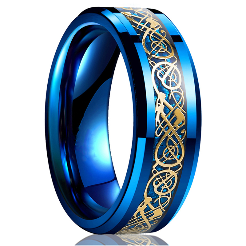 Moda 8mm Męski pierścionek ze  – Initial Ring Custom recenzja i cena