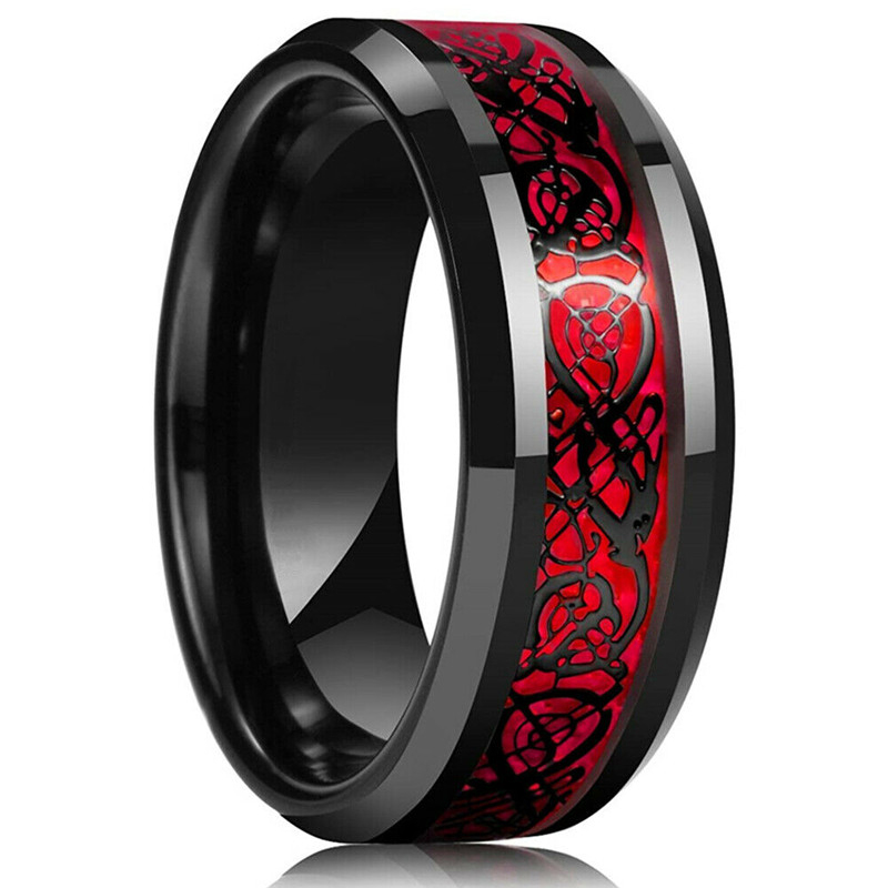 Moda 8mm Męski pierścionek ze  – Initial Ring Custom recenzja i cena
