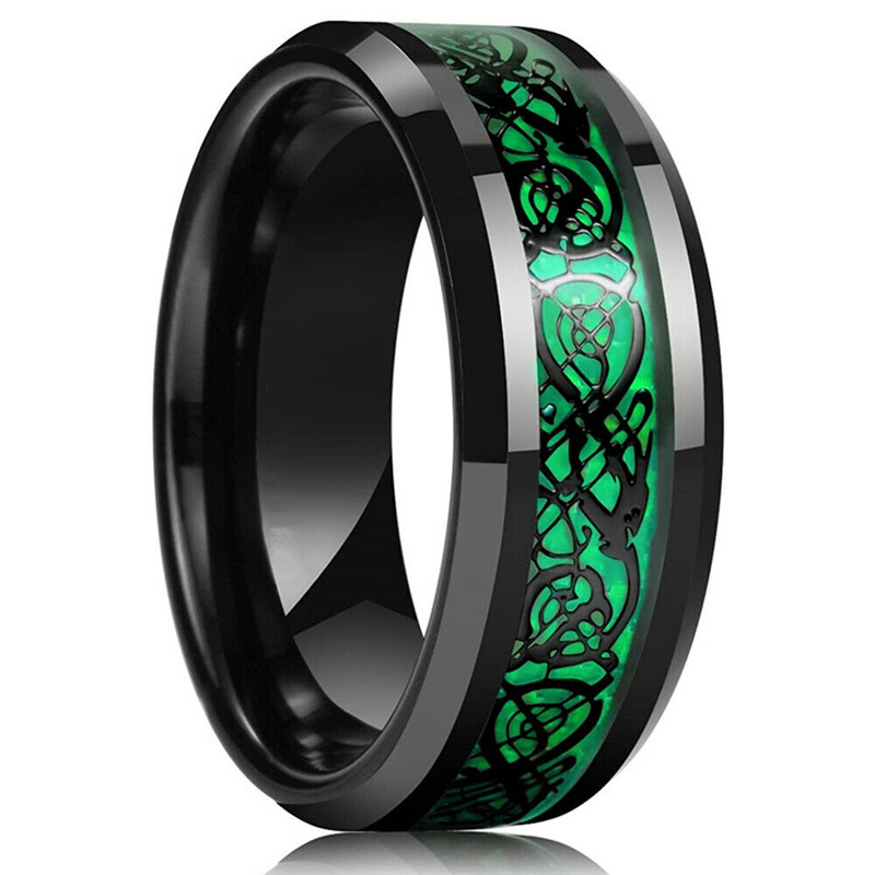 Moda 8mm Męski pierścionek ze  – Initial Ring Custom recenzja i cena