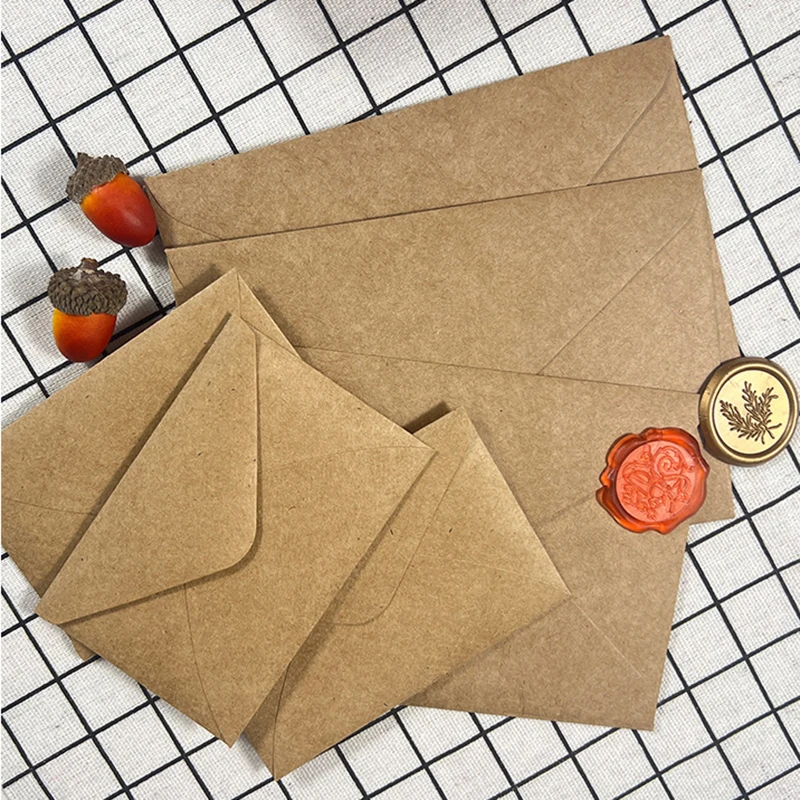 50 szt. Kopert z brązowego pap – Wax Seal Letter Kit recenzja i cena